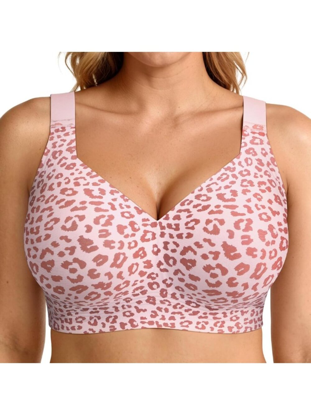 Plus Size No Underwire Jelly Bras for Women - Supportive Push-Up Comfort
